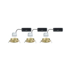 Paulmann LED Einbauleuchte Nova Coin  rund 84mm 50° RGBW+ 3x6W 3x500lm 230V Gold matt Aluminium