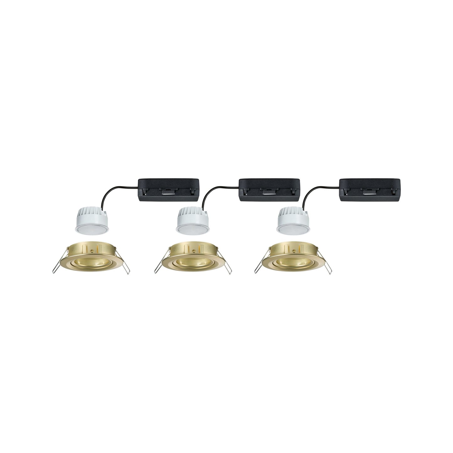 Paulmann LED Einbauleuchte Nova Coin  rund 84mm 50° RGBW+ 3x6W 3x500lm 230V Gold matt Aluminium