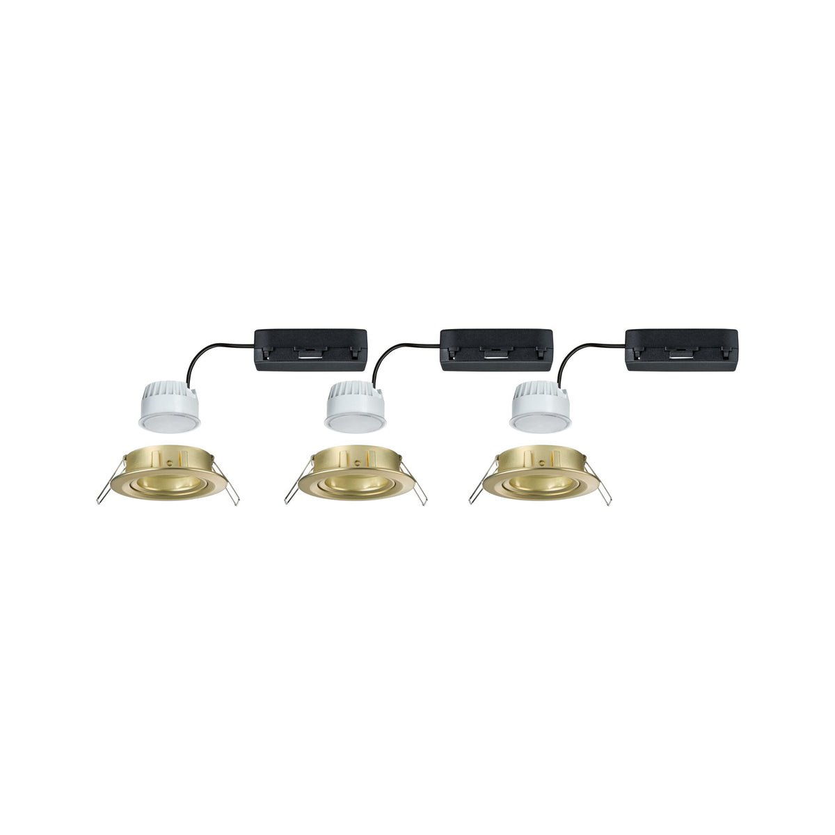 Paulmann LED Einbauleuchte Nova Coin  rund 84mm 50° RGBW+ 3x6W 3x500lm 230V Gold matt Aluminium