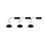 Paulmann LED Einbauleuchte Nova Coin  rund 84mm 50° RGBW+ 3x6W 3x500lm 230V Schwarz matt Aluminium