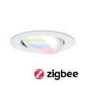 Paulmann LED Einbauleuchte Nova Coin  rund 84mm 50° RGBW+ 6W 500lm 230V Weiß matt Aluminium