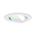 Paulmann LED Einbauleuchte Nova Coin  rund 84mm 50° RGBW+ 6W 500lm 230V Weiß matt Aluminium