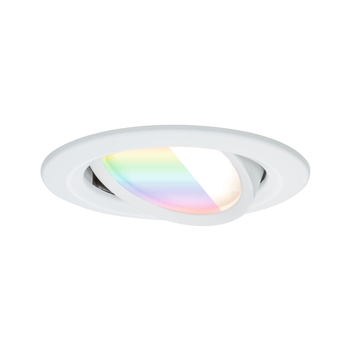 Paulmann LED Einbauleuchte Nova Coin  rund 84mm 50° RGBW+ 6W 500lm 230V Weiß matt Aluminium