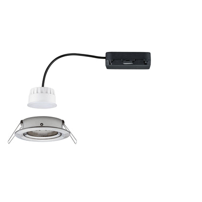 Paulmann LED Einbauleuchte Nova Coin  rund 84mm 50° RGBW+ 6W 500lm 230V Eisen gebürstet Aluminium