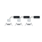 Paulmann LED Einbauleuchte Nova Coin IP44 rund 78mm  RGBW+ 3x6W 3x500lm 230V Weiß matt Aluminium