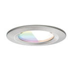 Paulmann LED Einbauleuchte Nova Coin IP44 rund 78mm  RGBW+ 3x6W 3x500lm 230V Eisen gebürstet Aluminium