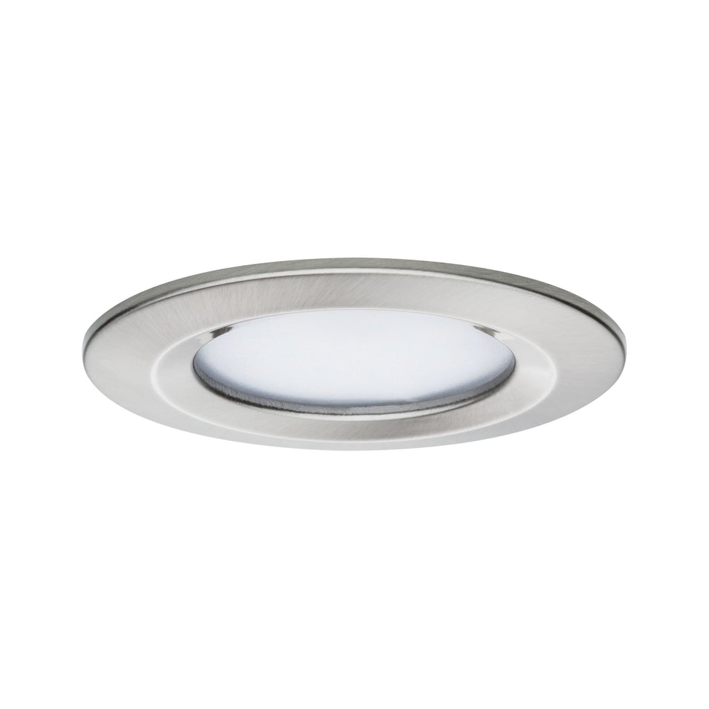Paulmann LED Einbauleuchte Nova Coin IP44 rund 78mm  RGBW+ 3x6W 3x500lm 230V Eisen gebürstet Aluminium