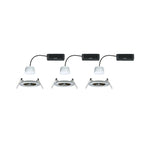 Paulmann LED Einbauleuchte Nova Coin IP44 rund 78mm  RGBW+ 3x6W 3x500lm 230V Eisen gebürstet Aluminium