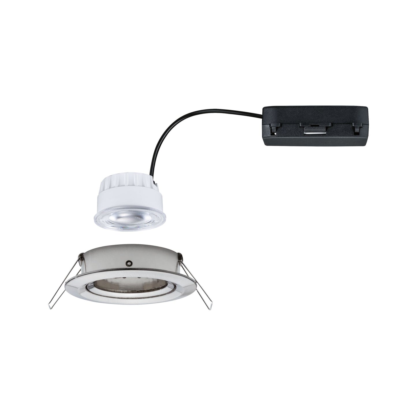 Paulmann LED Einbauleuchte Nova Einzelleuchte Coin  rund 84mm 50° 2,8W 505lm 230V  4000K Eisen gebürstet