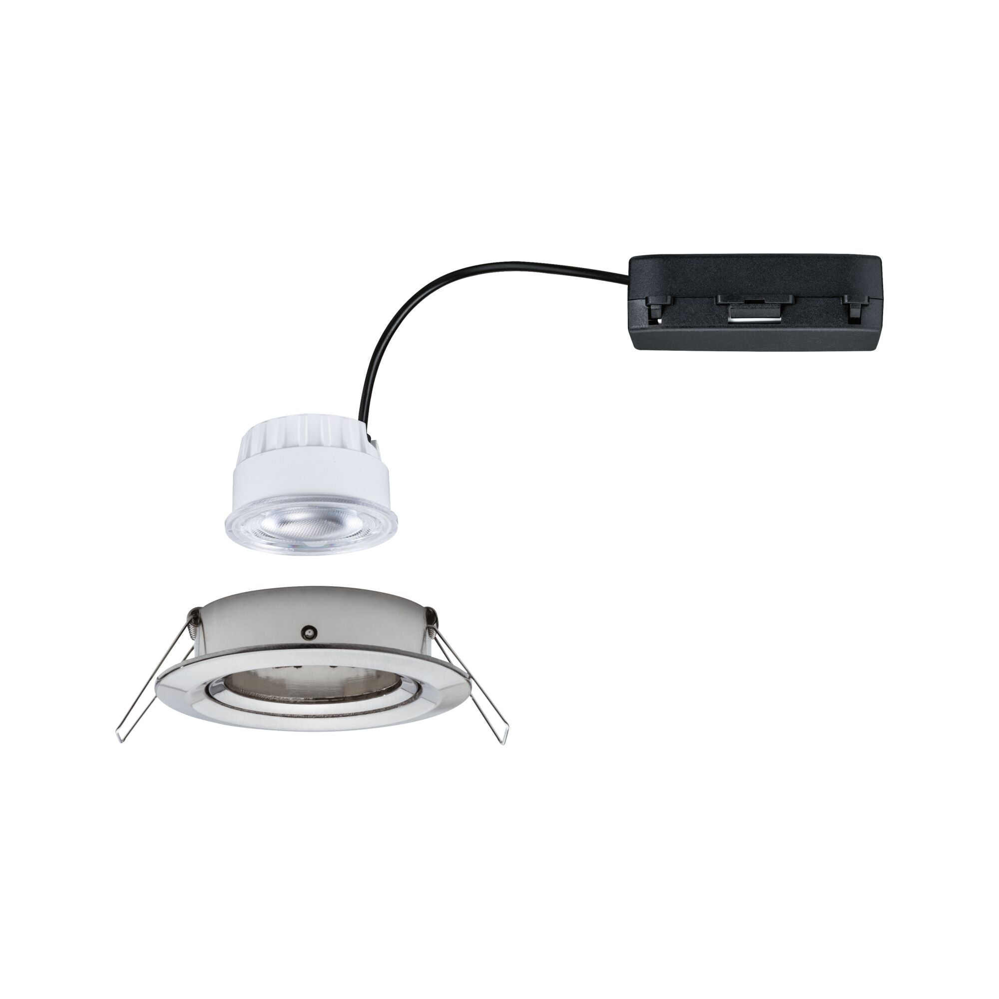 Paulmann LED Einbauleuchte Nova Einzelleuchte Coin  rund 84mm 50° 2,8W 505lm 230V  4000K Eisen gebürstet