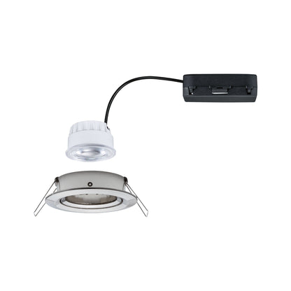Paulmann LED Einbauleuchte Nova Einzelleuchte Coin  rund 84mm 50° 2,8W 505lm 230V  4000K Eisen gebürstet