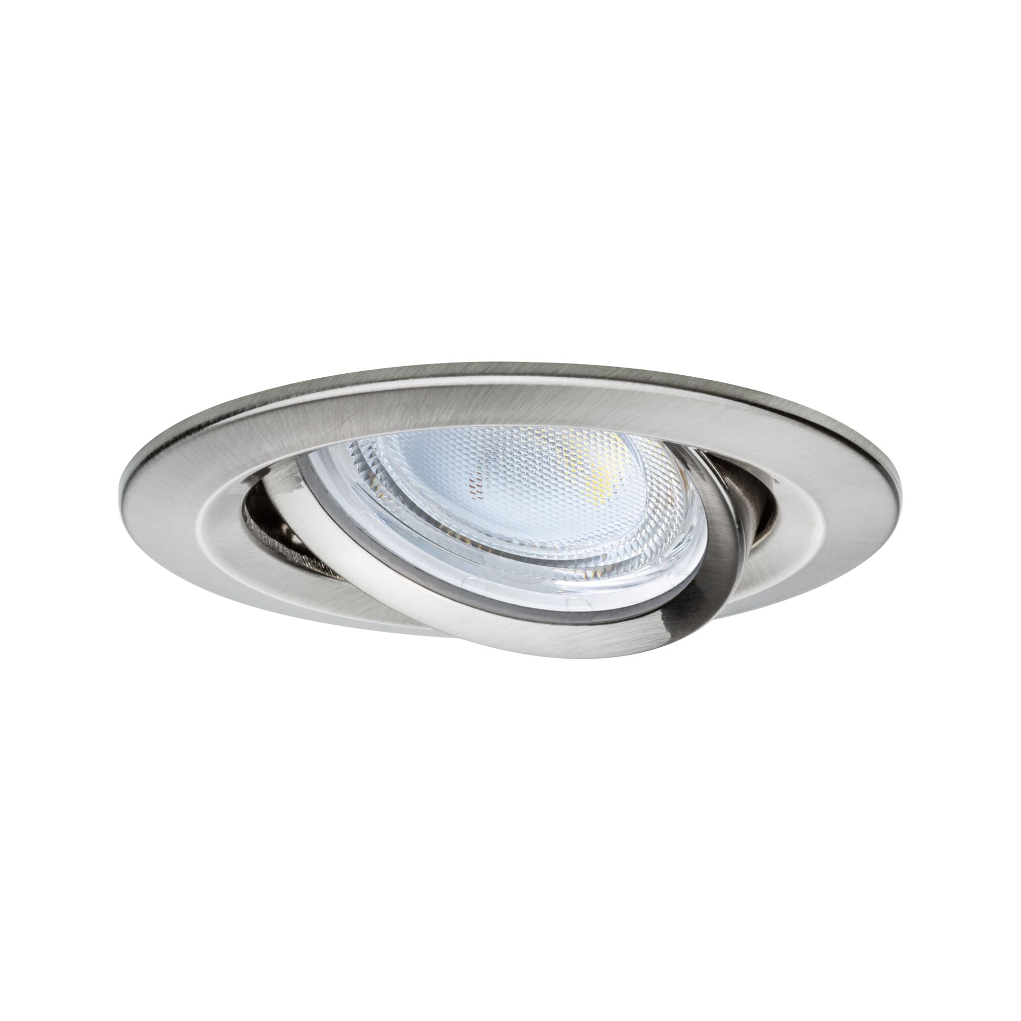 Paulmann LED Einbauleuchte Nova 3er-Set Coin  rund 84mm 50° 3x2,8W 3x505lm 230V  4000K Eisen gebürstet