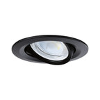 Paulmann LED Einbauleuchte Nova 3er-Set Coin  rund 84mm 50° 3x2,8W 3x505lm 230V  4000K Schwarz matt