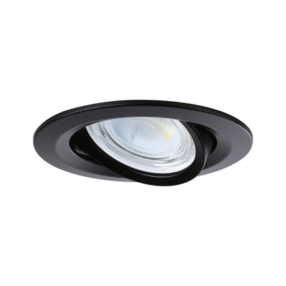 Paulmann LED Einbauleuchte Nova 3er-Set Coin  rund 84mm 50° 3x2,8W 3x505lm 230V  4000K Schwarz matt