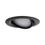 Paulmann LED Einbauleuchte Nova Plus Einzelleuchte schwenkbar Coin IP65 rund 93mm 30° Coin 6W 470lm 230V dimmbar 2700K Schwarz matt