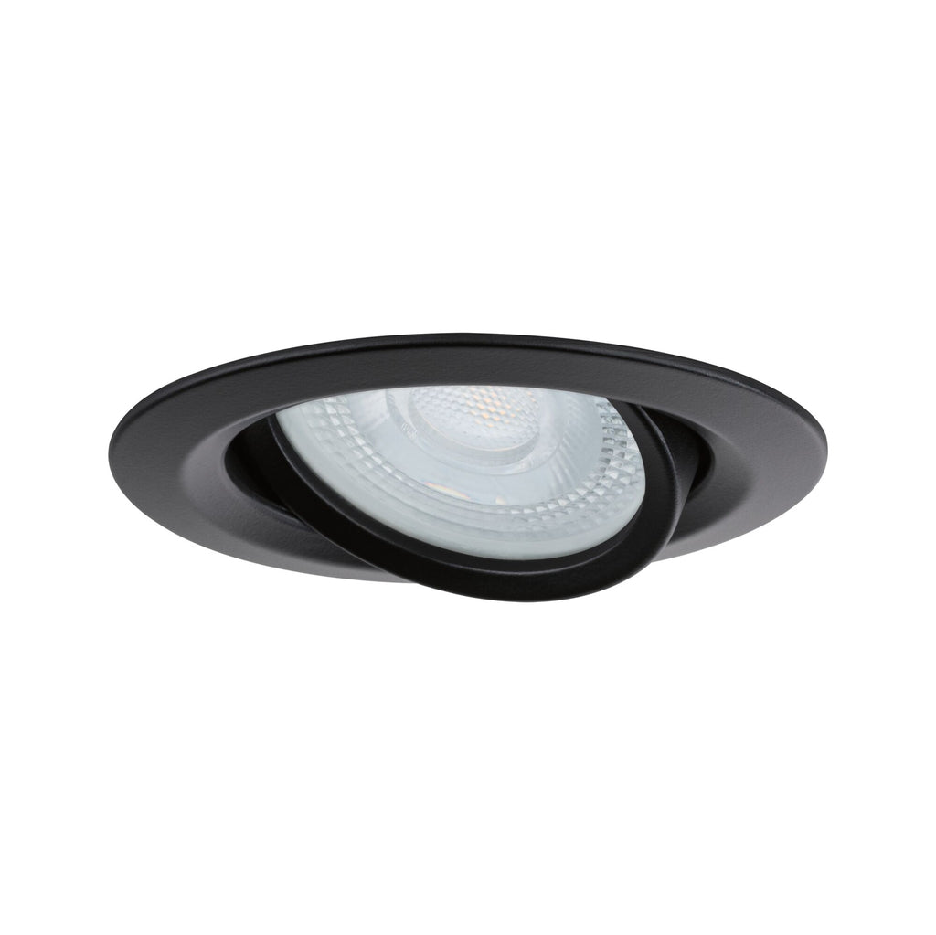 Paulmann Einbauleuchte Nova Plus  schwenkbar IP65 rund 93mm 30° GU5,3 / GU10 max. 35W  230/12V dimmbar  Schwarz matt