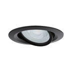 Paulmann Einbauleuchte Nova Plus  schwenkbar IP65 rund 93mm 30° GU5,3 / GU10 max. 35W  230/12V dimmbar  Schwarz matt