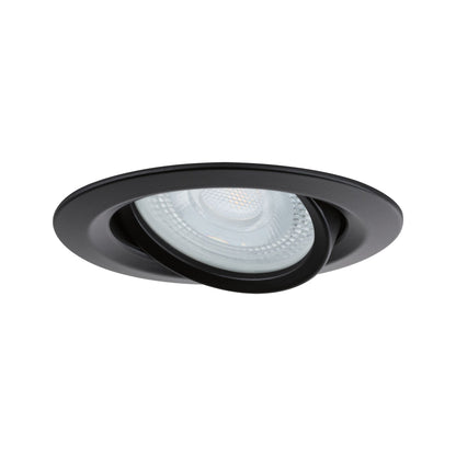 Paulmann Einbauleuchte Nova Plus  schwenkbar IP65 rund 93mm 30° GU5,3 / GU10 max. 35W  230/12V dimmbar  Schwarz matt