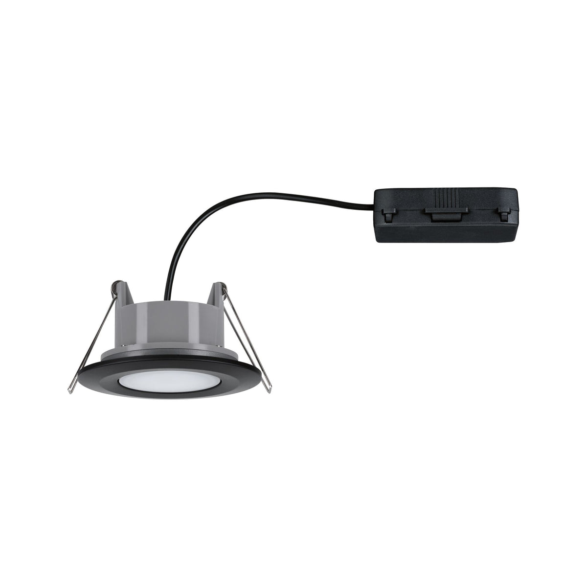 Paulmann HomeSpa LED Einbauleuchte Calla  schwenkbar IP65 rund 90mm 30°  6W 500lm 230V  4000K Schwarz matt