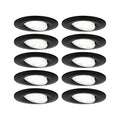 Paulmann HomeSpa LED Einbauleuchte Calla Basisset schwenkbar IP65 rund 90mm 30°  10x6W 10x500lm 230V  4000K Schwarz matt