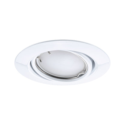 Paulmann LED Einbauleuchte Base Basisset schwenkbar Smart Home Zigbee Coin  rund 90mm 20°  3x4,9W 3x430lm 230V dimmbar 3000K Weiß