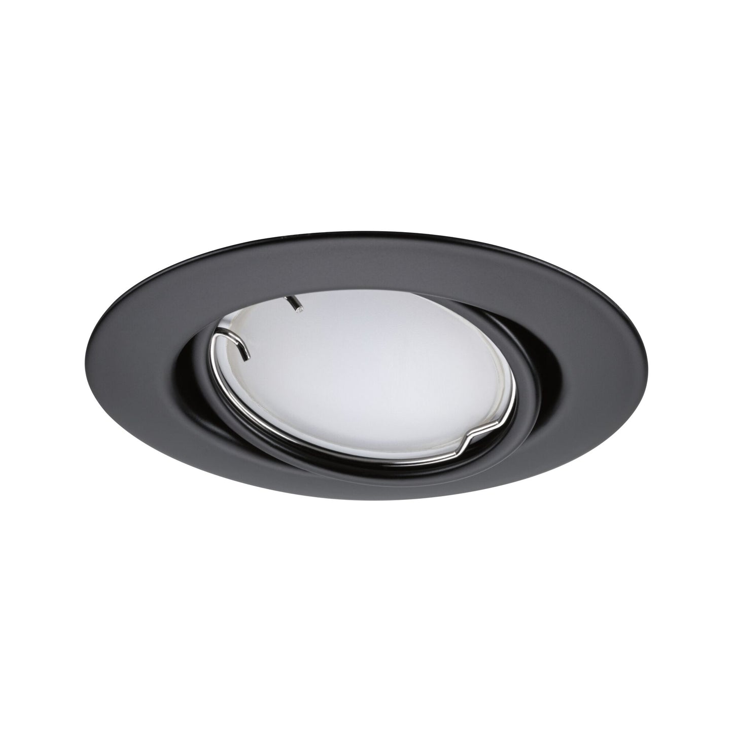 Paulmann LED Einbauleuchte Base Basisset schwenkbar Smart Home Zigbee Coin  rund 90mm 20°  3x4,9W 3x420lm 230V dimmbar RGBW+ Schwarz matt