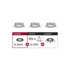 Paulmann EBL Choose 3er Spot starr max 3x10W 230V 51mm Eisen geb Alu