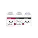 Paulmann EBL Choose 3er Spot starr max 3x10W 230V 51mm Weiß matt Alu