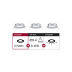 Paulmann EBL Choose 3er Spot starr max 3x10W 230V 51mm Chrom Alu