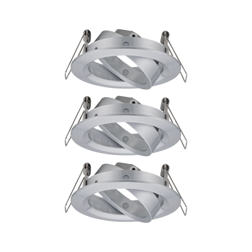 Paulmann EBL Choose 3er Spot schwenkbar max 3x10W 230V 51mm Alu gedr Alu