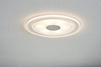 Paulmann Premium EBL Set Whirl rund LED 3x6W 18VA 150mm Alu gedreht/Satin Alu/Acryl