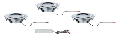 Paulmann Premium EBL Set Dot rund LED 3x8W 36VA 230V/700mA 150mm Alu geb. Alu/Glas