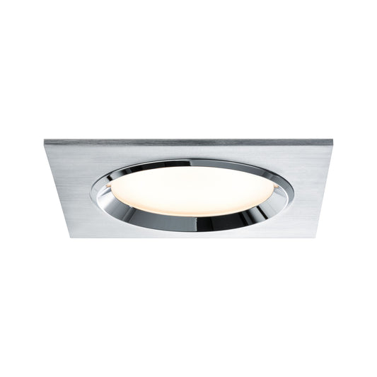 Paulmann Premium EBL Set Dice eckig LED 3x8W 36VA 230V/700mA 150x150mm Alu geb Alu/Gls