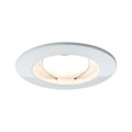Paulmann Premium EBL Set Coin sat rund starr LED 3x6,8W 2700K 230V 51mm Weiß m/Alu Zink