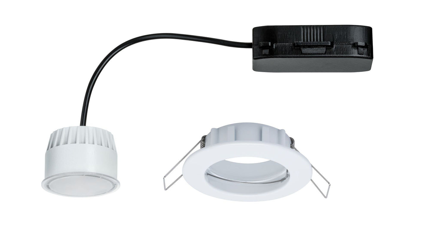 Paulmann Premium EBL Set Coin sat rund starr LED 3x6,8W 2700K 230V 51mm Weiß m/Alu Zink