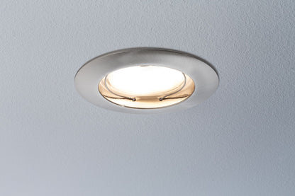 Paulmann Premium EBL Set Coin sat rund starr LED 3x6,8W 2700K 230V 51mm Eisen g/Alu Zink