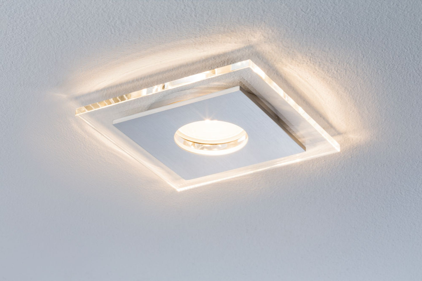Paulmann Premium EBL Set single Layer LED 3x3,5W 230V GU10 120x120mm Alu geb./Glas