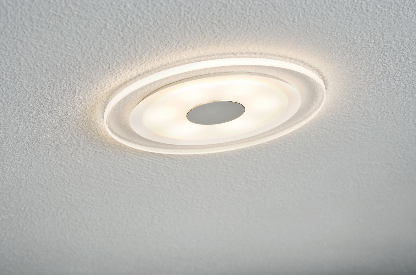 Paulmann Premium EBL Set Whirl rund dim LED 1x6W 9VA 350mA 150mm Alu ged/Satin Alu/Acryl