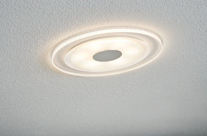 Paulmann Premium EBL Set Whirl rund dim LED 1x6W 9VA 350mA 150mm Alu ged/Satin Alu/Acryl