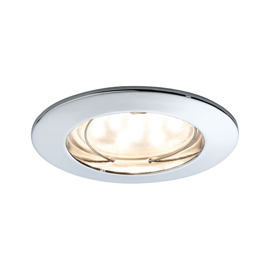 Paulmann Premium EBL Set Coin rund starr LED 3x6,8W 2700K 230V 51mm Chrom/Alu Zink