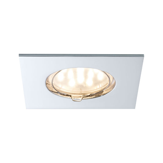 Paulmann Premium EBL Set Coin eckig starr LED 3x6,8W 2700K 230V 51mm Chrom/Alu Zink