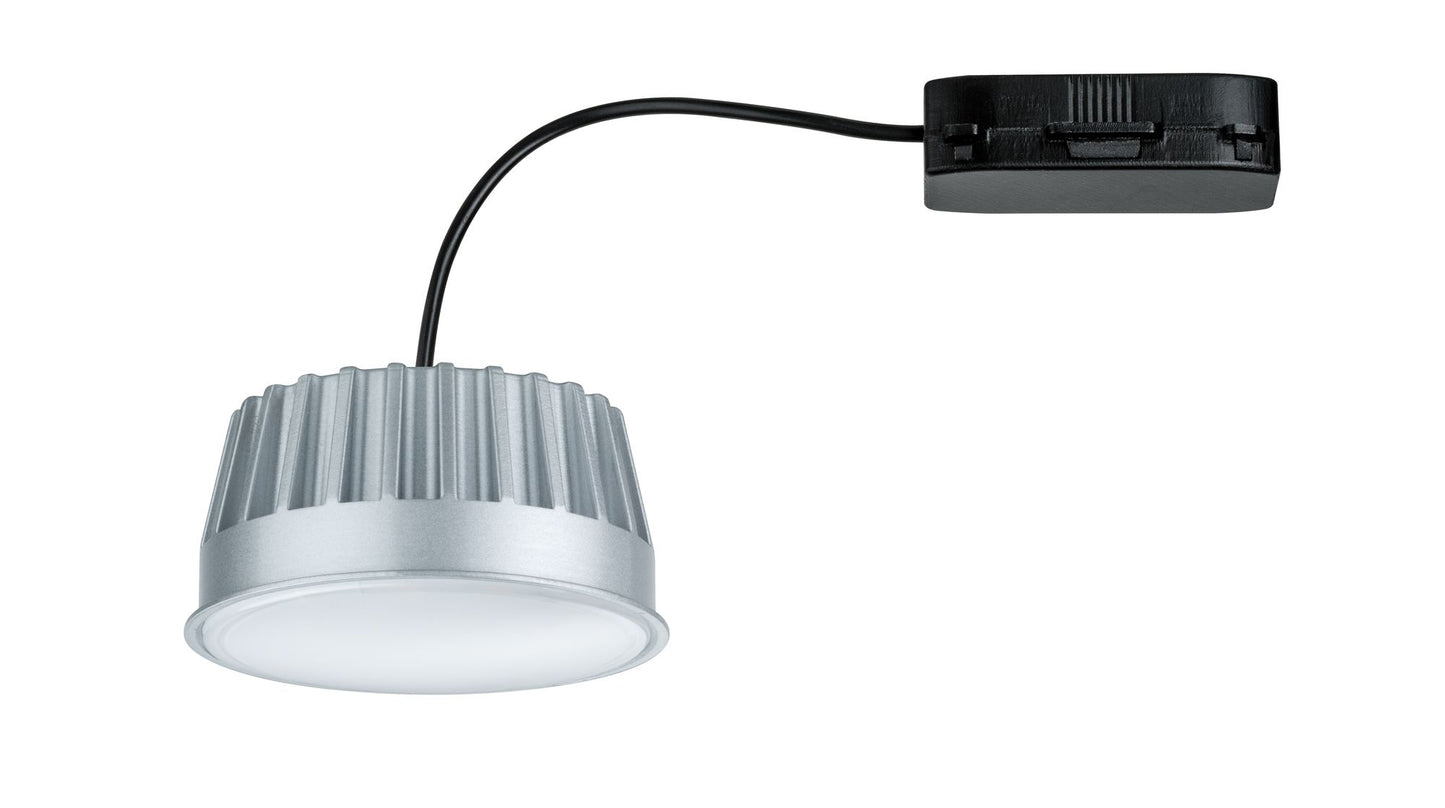 Paulmann Premium EBL Set Coin sat rund starr LED 1x14W 2700K 230V 75mm Weiß matt/Alu Zink