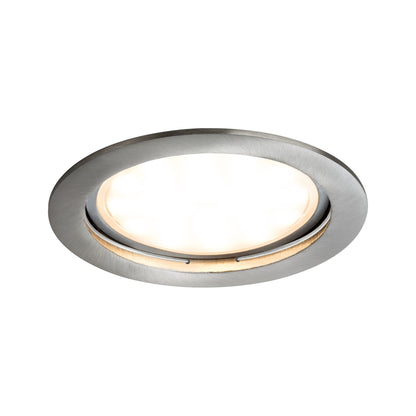 Paulmann Premium EBL Set Coin sat rund starr LED 1x14W 2700K 230V 75mm Eisen g/Alu Zink