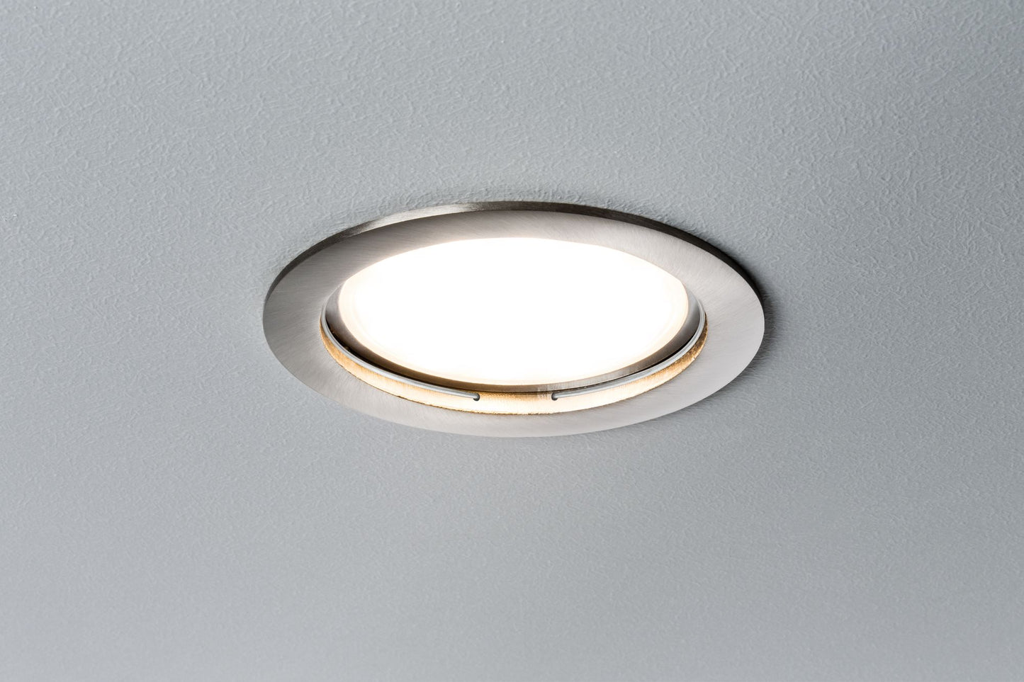 Paulmann Premium EBL Set Coin sat rund starr LED 1x14W 2700K 230V 75mm Eisen g/Alu Zink