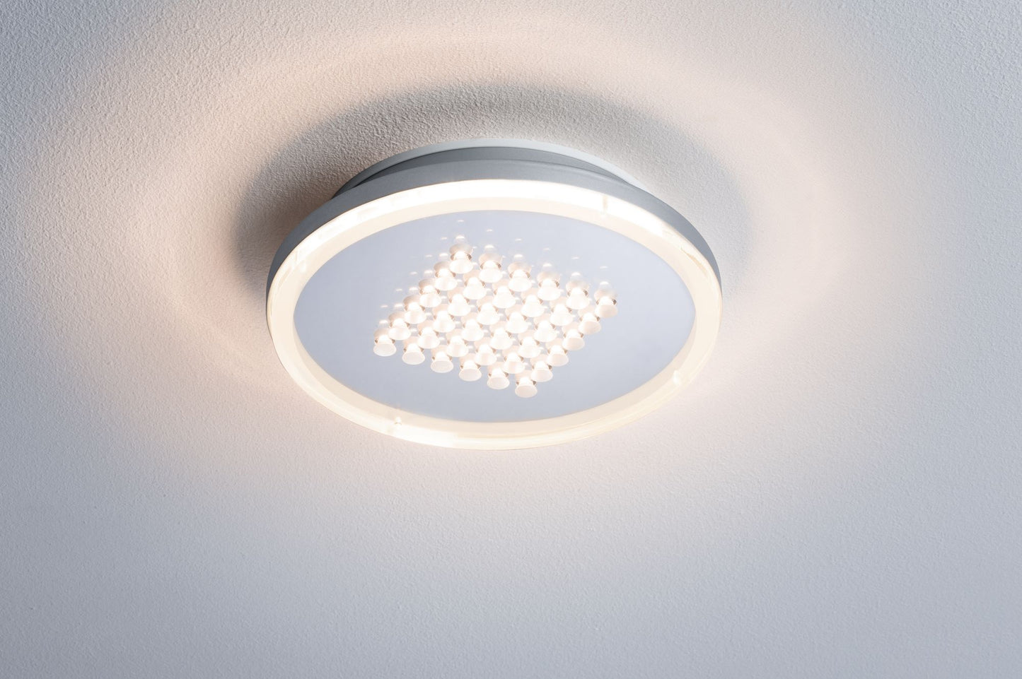 Paulmann Premium ABL Set Panel Shower rund LED 1x10W 2700K 230V 210mm Chrom matt/Alu