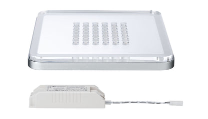 Paulmann Premium EBL Set Panel Shower eckig LED 1x10W 2700K 230V 210mm Chrom matt/Alu