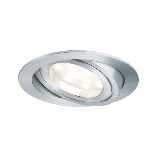 Paulmann Premium EBL Set Coin sat rund schwb LED 3x6,8W 2700K 230V 51mm Alu ged./Alu Zink