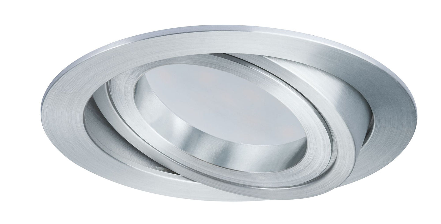 Paulmann Premium EBL Set Coin sat rund schwb LED 1x6,8W 2700K 230V 51mm Alu ged./Alu Zink