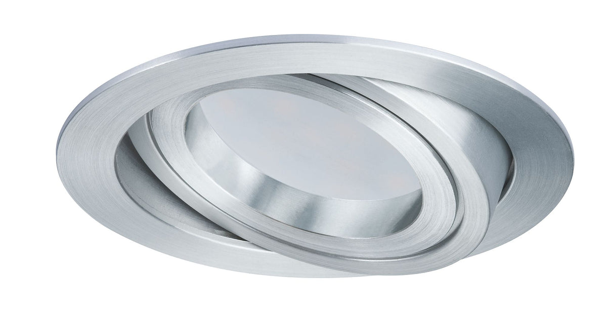 Paulmann Premium EBL Set Coin sat rund schwb LED 1x6,8W 2700K 230V 51mm Alu ged./Alu Zink