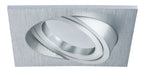 Paulmann Prem EBL Set Coin sat eckig schw. LED 3x6,8W 2700K 230V 51mm Alu geb./Alu Zink